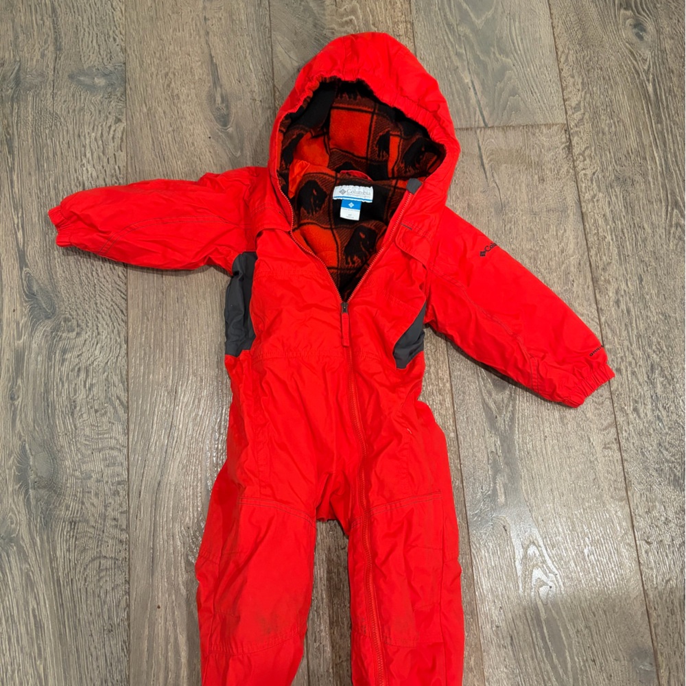 Columbia Red Hooded Snowsuit
